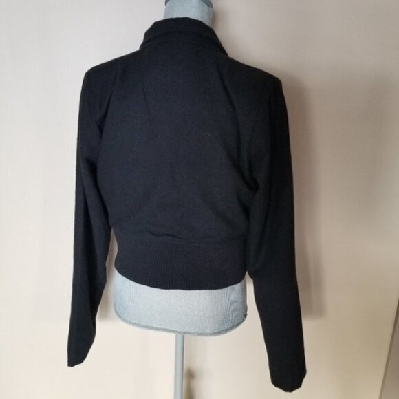 One Teaspoon Cadet Blazer Cropped  Black with Gold buttons Medium - Picture 15 of 15